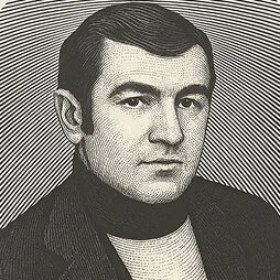 Arslan Hajiyev, founder of H Memorial Group, hand-engraved portrait