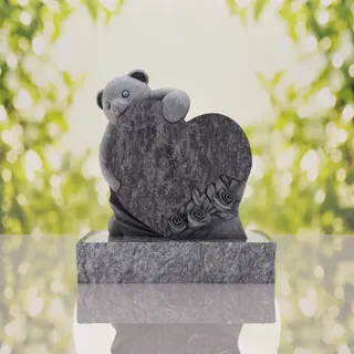 Teddy Heart Child Headstone thumbnail 11