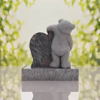 Teddy Heart Child Headstone thumbnail 6
