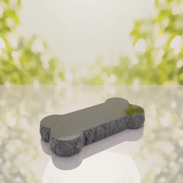 Bone Shape Dog Flat Granite Memorial