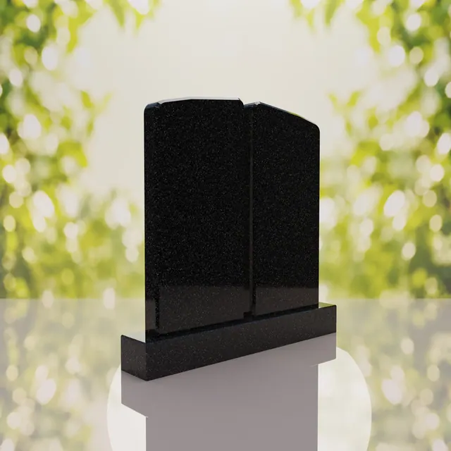 Companion Rounded Top Granite Headstone