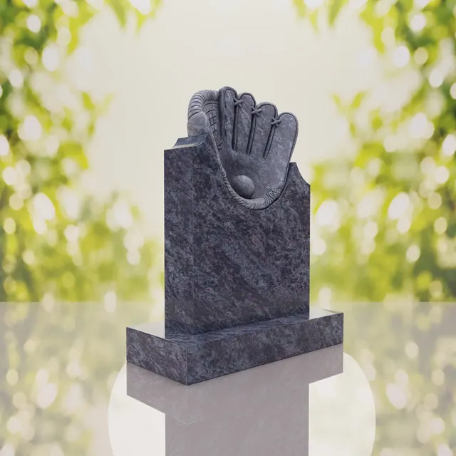 Baseball Glove Headstone