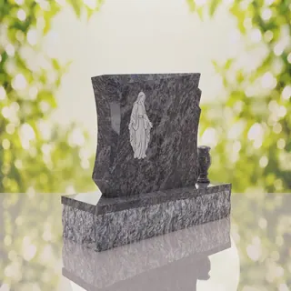 Modern Mary Upright Headstone thumbnail 3