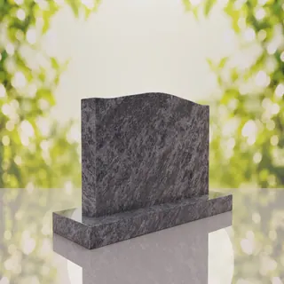 Serpentine Upright Headstone thumbnail 3
