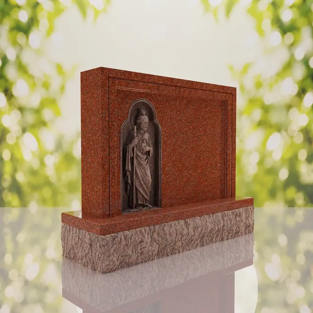 Saint Jude Companion Catholic Upright Headstone