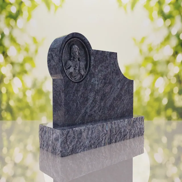 Sacred Heart of Jesus Catholic Companion Headstone