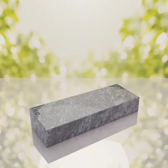 Companion Bevel Granite Grave Marker with Ivy Corner Design