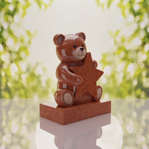 Teddy Bear Star Child Headstone