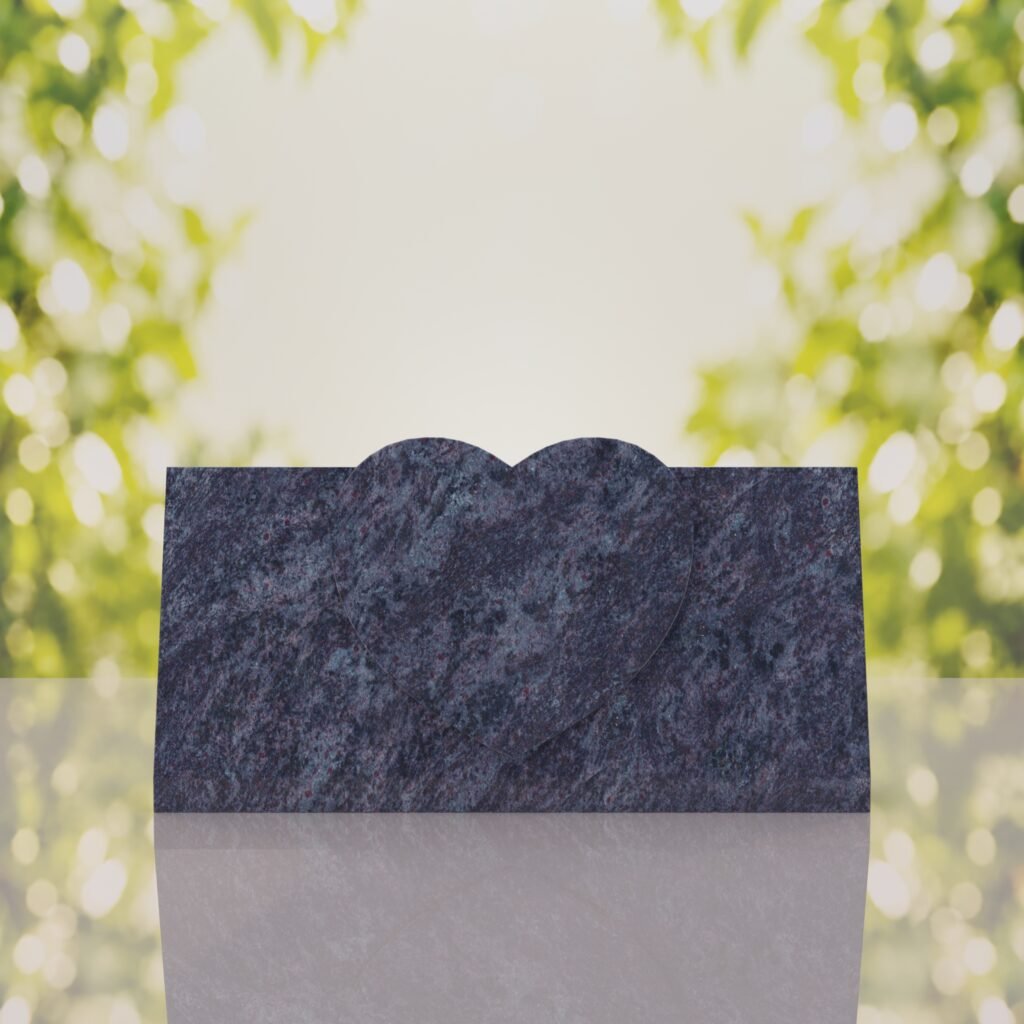 Heart Slant Headstone