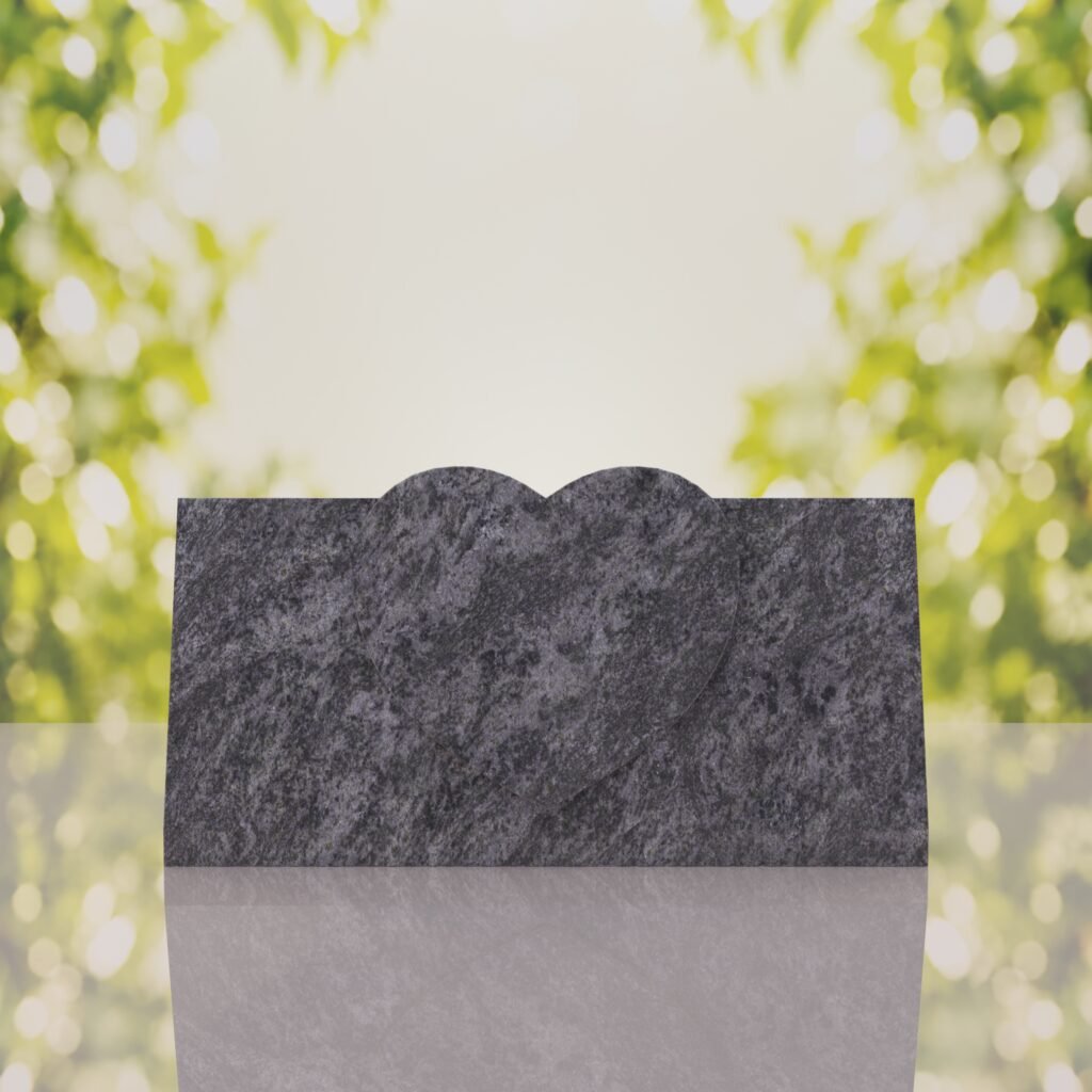 Heart Slant Headstone
