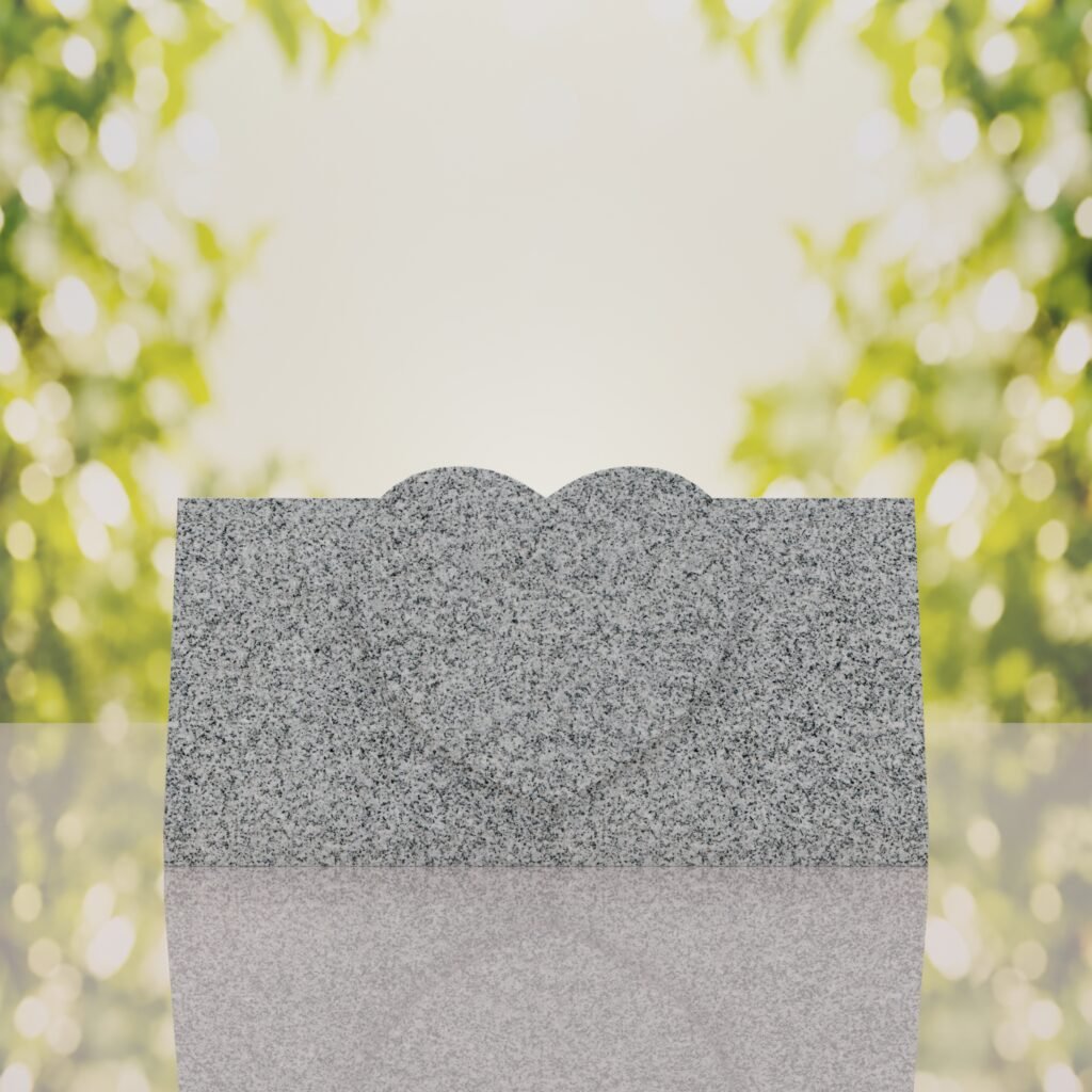 Heart Slant Headstone