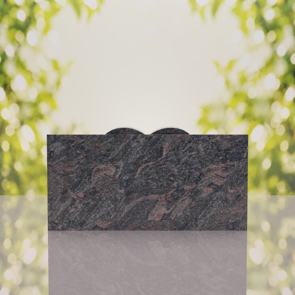 Heart Slant Headstone
