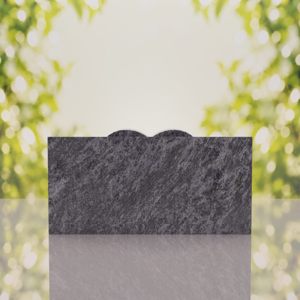 Heart Slant Headstone