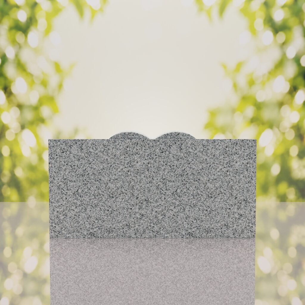 Heart Slant Headstone