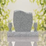 Wave Upright Headstone