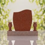 Wave Upright Headstone