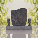 Wave Upright Headstone