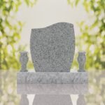 Wave Upright Headstone