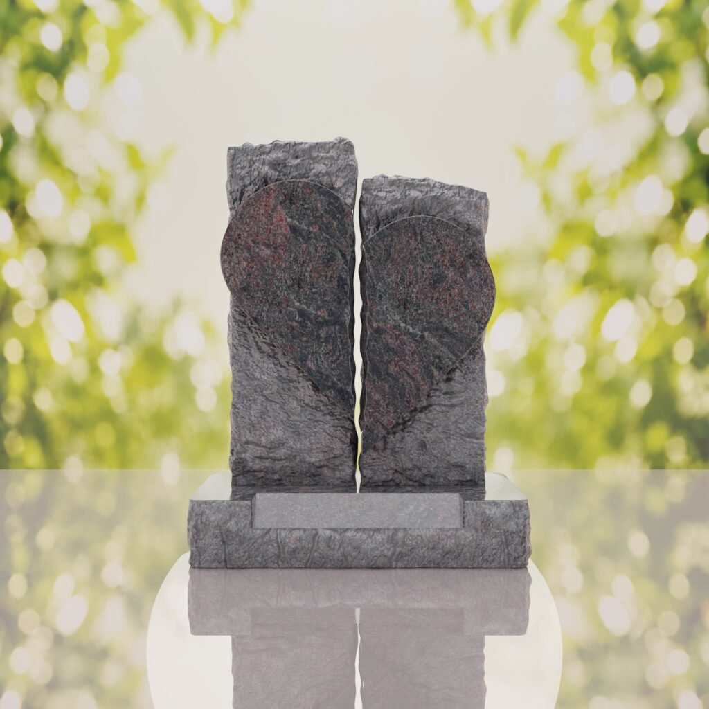 Broken Heart Companion Headstone