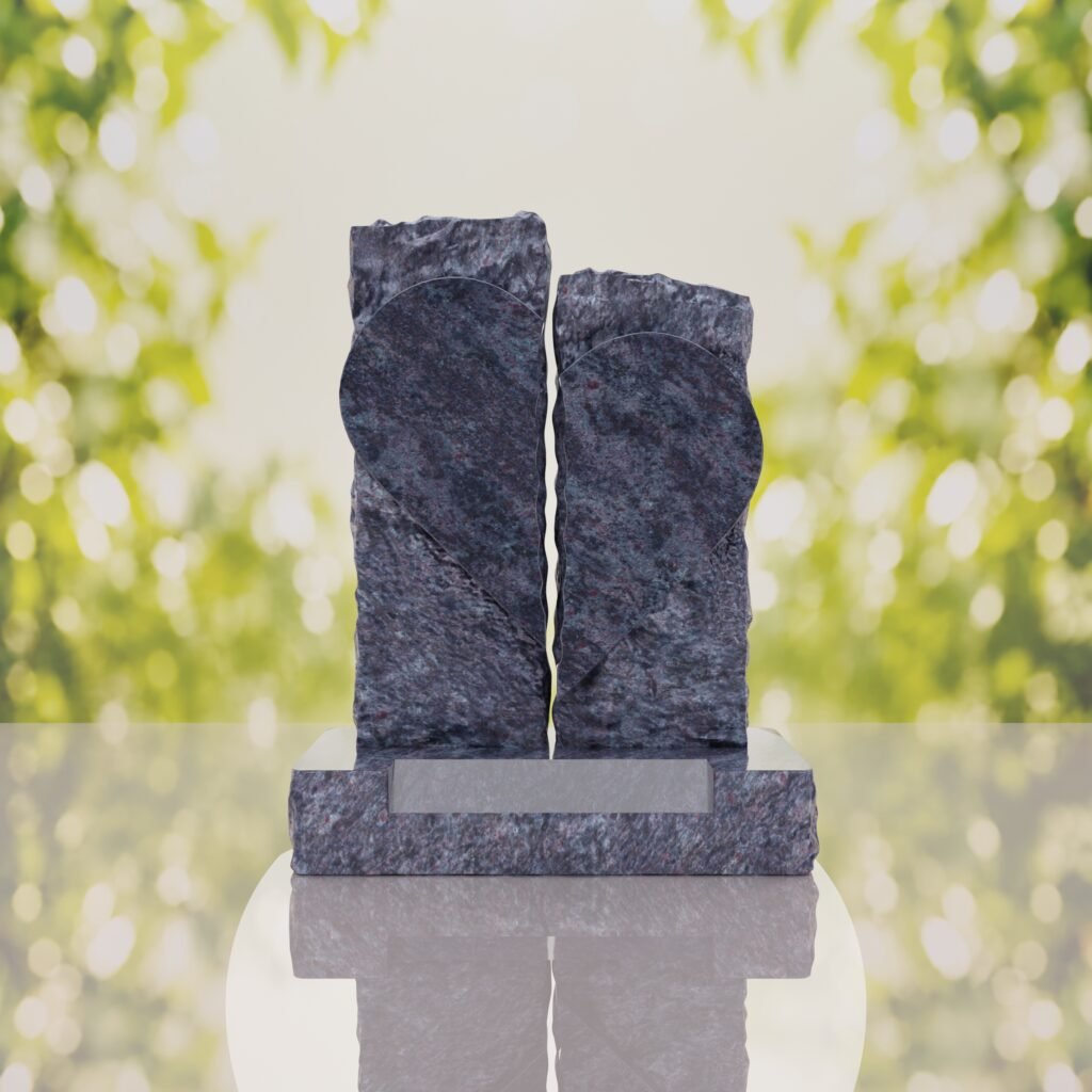 Broken Heart Companion Headstone