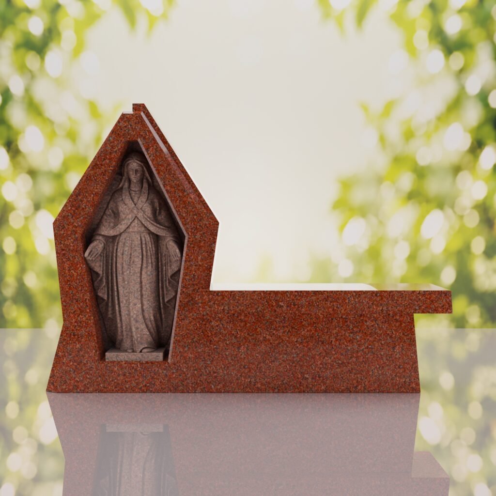 Madonna Granite Memorial Bench