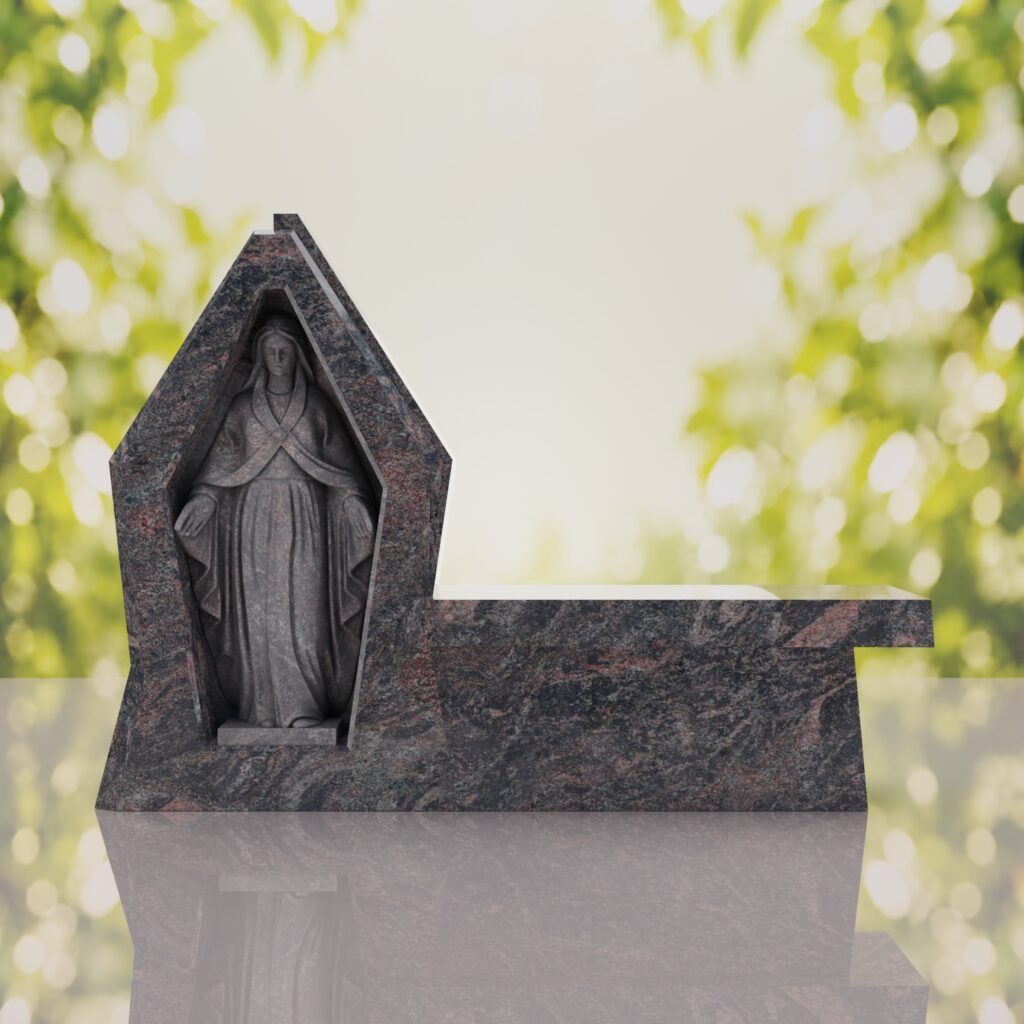 Madonna Granite Memorial Bench