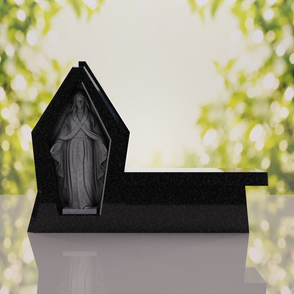 Madonna Granite Memorial Bench