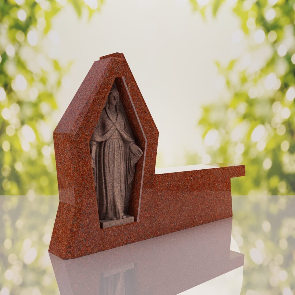 Madonna Granite Memorial Bench