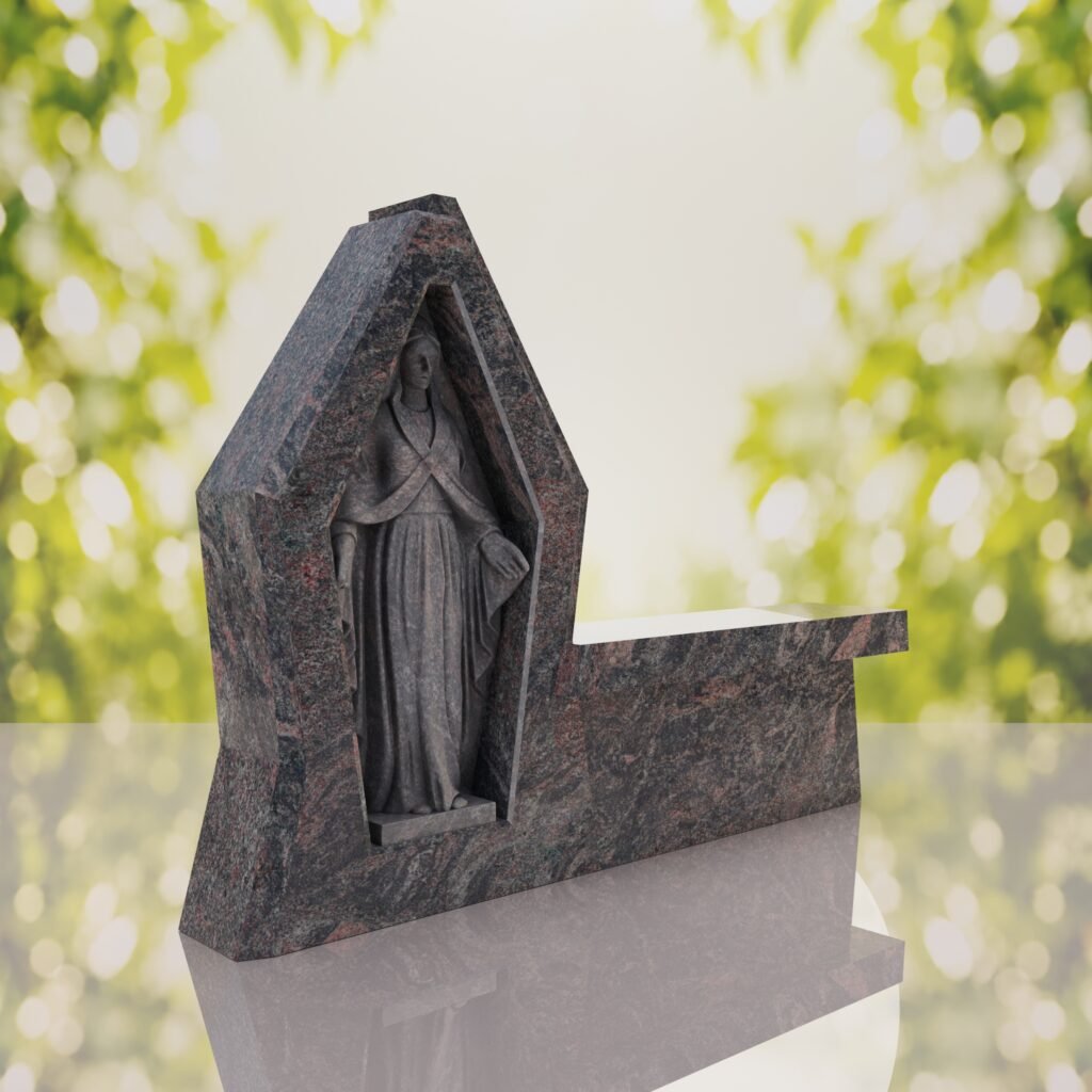 Madonna Granite Memorial Bench