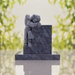 Sleeping Angel Upright Headstone