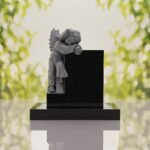 Sleeping Angel Upright Headstone