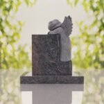 Sleeping Angel Upright Headstone