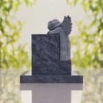 Sleeping Angel Upright Headstone