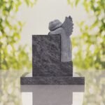 Sleeping Angel Upright Headstone