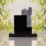 Sleeping Angel Upright Headstone