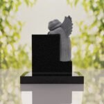 Sleeping Angel Upright Headstone