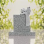 Sleeping Angel Upright Headstone