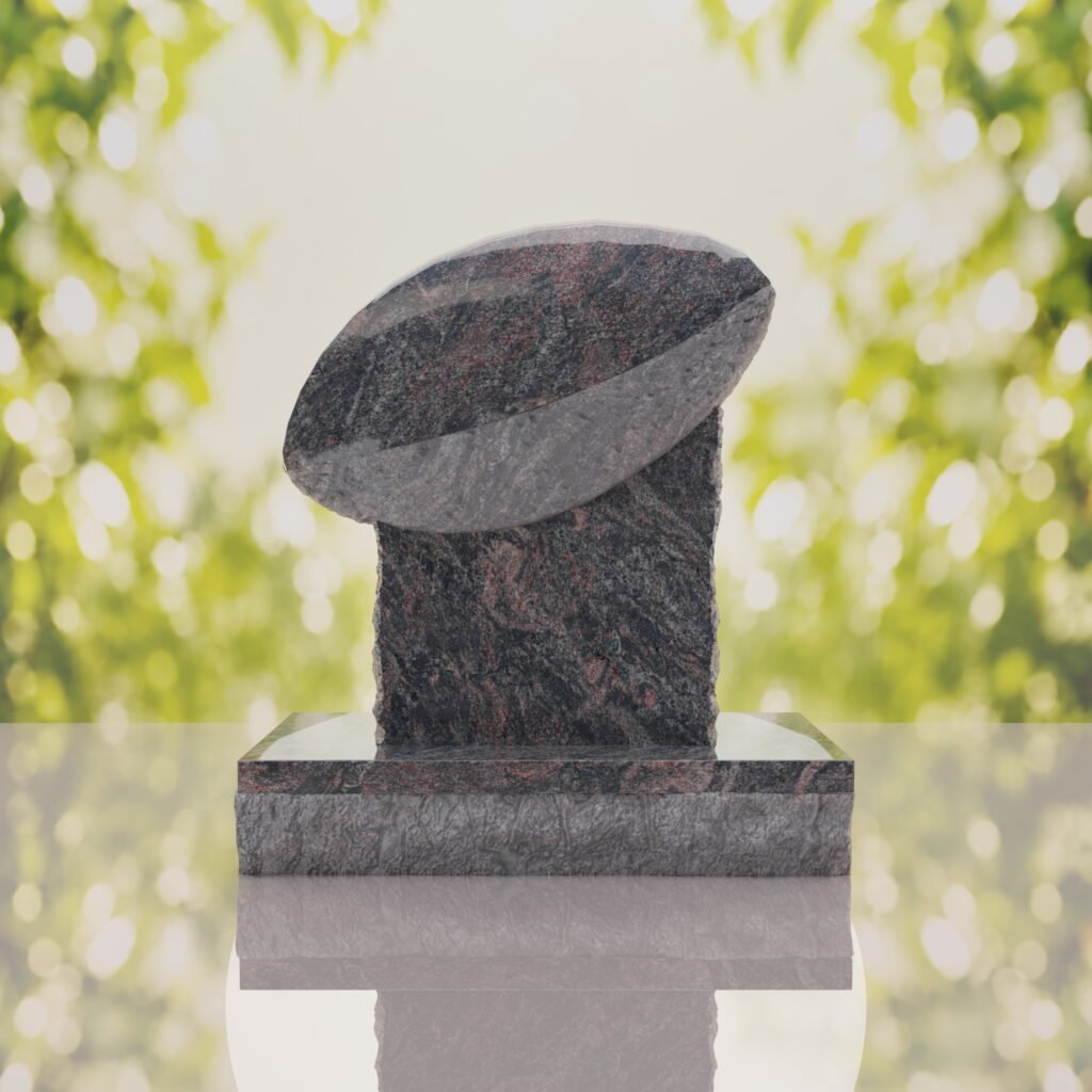 Rugby Ball Headstone