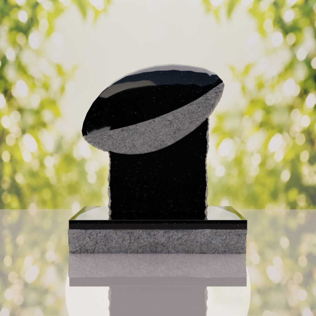 Rugby Ball Headstone