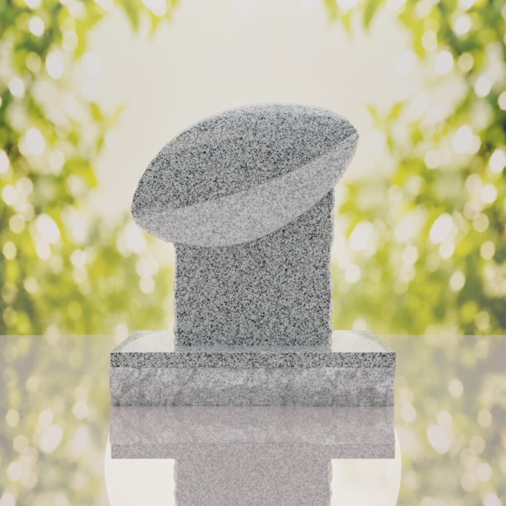 Rugby Ball Headstone