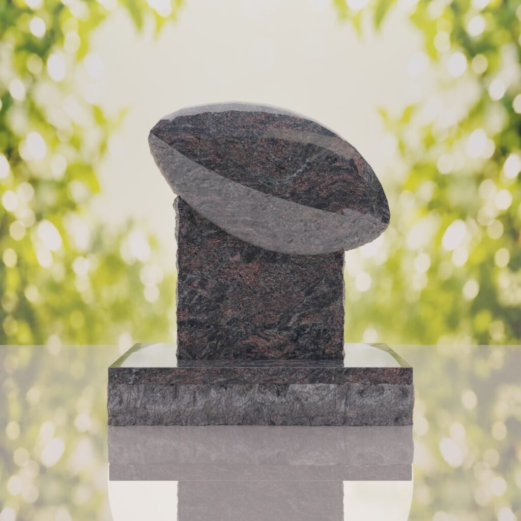 Rugby Ball Headstone