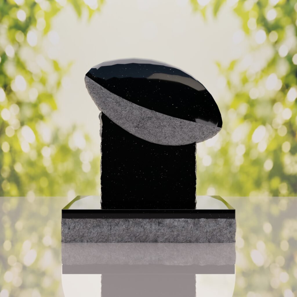Rugby Ball Headstone