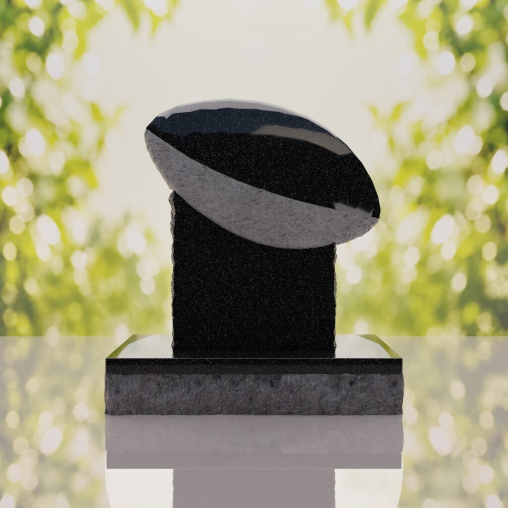 Rugby Ball Headstone