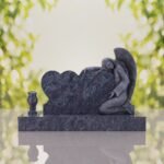 Angel Companion Heart Headstone