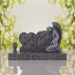 Angel Companion Heart Headstone