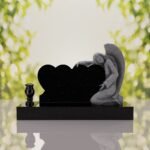 Angel Companion Heart Headstone