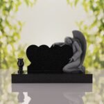 Angel Companion Heart Headstone