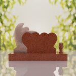 Angel Companion Heart Headstone
