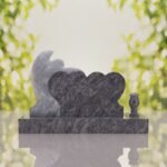 Angel Companion Heart Headstone