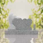 Angel Companion Heart Headstone